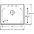 Elkay Celebrity Collection GECR2521MR2 - Product Drawing