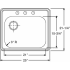 Elkay Celebrity Collection GECR2521LMR2 - Product Drawing