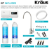 Kraus FS1000FF100SFS - 2-Stage Under-Sink Filtration System with Single Handle Drinking Water Filter Faucet Kit Included