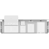 Hestan GESSB12 - 12 Ft. Outdoor Living Suites with Side Burner and Bar