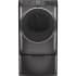 GE GFD55ESPNDG - 28 Inch Front Load Smart Electric Dryer with Pedestal