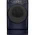 GE GFD55GSPRRS - 28 Inch Gas Smart Dryer with 7.8 cu. ft. Capacity (Pedestal Attached View)