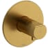 Rohl Parabola™ TPB44BG - Parabola™ Single Knob Handle Thermostatic and Pressure Balance Trim with 2 Functions in Brushed Gold