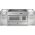 Steel Cucine Genesi Series GQY12SF4TMSS - 48 Inch Freestanding Dual Fuel Range