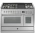 Steel Cucine Genesi Series GQY12SF4TMSS - 48 Inch Freestanding Dual Fuel Range