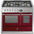 Steel Cucine Genesi Series GQY10SF4MBR - 40 Inch Freestanding Dual Fuel Range