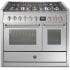 Steel Cucine Genesi Series GQY10SF4MSS - 40 Inch Freestanding Dual Fuel Range