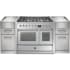 Steel Cucine Genesi Series GQY10SF4MSS - 40 Inch Freestanding Dual Fuel Range