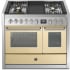 Steel Cucine Genesi Series GQY10SF4TCR - 40 Inch Freestanding Dual Fuel Range