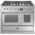Steel Cucine Genesi Series GQY10SF6WSS - 40 Inch Freestanding Dual Fuel Range