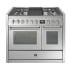 Steel Cucine Genesi Series GQY10SF4BSS - 40 Inch Dual Fuel Range