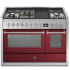 Steel Cucine Genesi Series GQY12SF4TMBR - 48 Inch Freestanding Dual Fuel Range