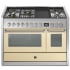 Steel Cucine Genesi Series GQY12SF4TMCR - 48 Inch Freestanding Dual Fuel Range