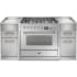 Steel Cucine Genesi Series GQY9S4MSS - 36 Inch Freestanding Dual Fuel Range with 5 Sealed Burners