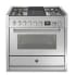 Steel Cucine Genesi Series GQY9S4BSS - 36 Inch Dual Fuel Range
