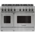 Wolf GR488 - 48 Inch Freestanding Pro-Style Gas Range - Black Knobs