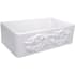 Nantucket Sinks Vineyard Collection FCFS3020SGRAPES - 30-Inch Farmhouse Fireclay Sink with Grapes Apron