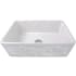 Nantucket Sinks Vineyard Collection FCFS3020SGRAPES - 30-Inch Farmhouse Fireclay Sink with Grapes Apron