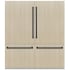 ZLINE Autograph Edition GRBITZ72MB - 72 Inch Built-In 4-Door French Door Refrigerator