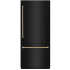ZLINE Autograph Edition GRBITZBS36KG - 36 Inch Built-In Bottom-Freezer Refrigerator