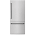 ZLINE Autograph Edition GRBITZSN36MB - 36 Inch Built-In Bottom-Freezer Refrigerator
