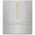 ZLINE Autograph Edition GRBITZSN72G - 72 Inch Built-In 4-Door French Door Refrigerator