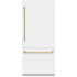 ZLINE Autograph Edition GRBITZWM36CB - 36 Inch Built-In Bottom-Freezer Refrigerator