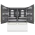 ZLINE Autograph Edition GRBITZWM72G - 72 Inch Built-In 4-Door French Door Refrigerator