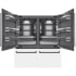 ZLINE Autograph Edition GRBITZWM72MB - 72 Inch Built-In 4-Door French Door Refrigerator