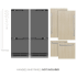 ZLINE GRBIV60 - 60 Inch Built-In 4-Door French Door Refrigerator