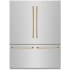 ZLINE Autograph Edition GRBIVZ30460G - 60 Inch Built-In 4-Door French Door Refrigerator