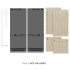 ZLINE Autograph Edition GRBIVZ60G - 60 Inch Built-In 4-Door French Door Refrigerator