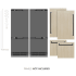 ZLINE Autograph Edition GRBIVZ60MB - 60 Inch Built-In 4-Door French Door Refrigerator