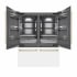 ZLINE Autograph Edition GRBIVZWM60CB - 60 Inch Built-In 4-Door French Door Refrigerator