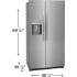 Frigidaire Gallery Series GRSS2652AF - 36" Standard Depth Side by Side Refrigerator