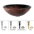 Kraus Copper Series GV710CH - Lava Glass Sink with Pop-up Drain