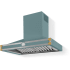La Cornue CornuFé 90 Étoilé Colors H9OF - 36 Inch Wall Mount Chimney Range Hood with 600 CFM