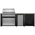 Haven Outdoor HART96PANBB - Haven 8 Ft. Outdoor Kitchen Island w/ Artisan 36-Inch Grill, Access Doors, Trash Center &amp; Plain Panel