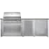 Haven Outdoor HART96PANHG - Haven 8 Ft. Outdoor Kitchen Island w/ Artisan 36-Inch Grill, Access Doors, Trash Center &amp; Plain Panel