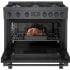 Bosch 800 Series HDS8645U - 36 Inch Freestanding Dual Fuel Range