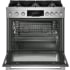 Bosch 800 Series HDS8657U - 800 Series Dual Fuel Freestanding Range 36-inch Stainless Steel