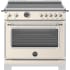 Bertazzoni Heritage Series HER365ICFEPAVT - 36 Inch Freestanding Induction Range with 5 Elements in Front View
