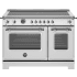 Bertazzoni Heritage Series HER486IGFEPXT - 48 Inch Freestanding Induction Range with 6 Elements in Front View
