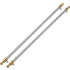 Bertazzoni Heritage Series HERHK36PIXG - Handle Kit for 36 Built-In Refrigerators - Heritage Series with Gold Accents