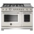 Bertazzoni Heritage Series HERT486GGASAVTLP - Ivory Gloss Front View