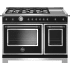 Bertazzoni Heritage Series HERT486GGASNETLP - Nero Matt Front View