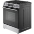 Bosch 100 Series HGF1050MUC - 30 Inch Slide-In Gas Range in Angled Opened View