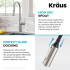 Kraus Oletto Series KTF3101SFS - Features (High Arc Spout, Perfect Glide Docking)