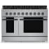 Hauslane PRG48BS - 48 Inch Freestanding Dual Fuel Range