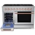 Hauslane PRG48RG - 48 Inch Freestanding Dual Fuel Range